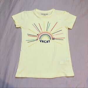 NWT “Vacay” Embroidered J. Crew Factory Tee Size 4-5 XS